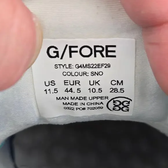 G/Fore G4 MG4+ Gray Camo Athletic Casual Lace Up Spikeless Golf Shoe Mens 11.5